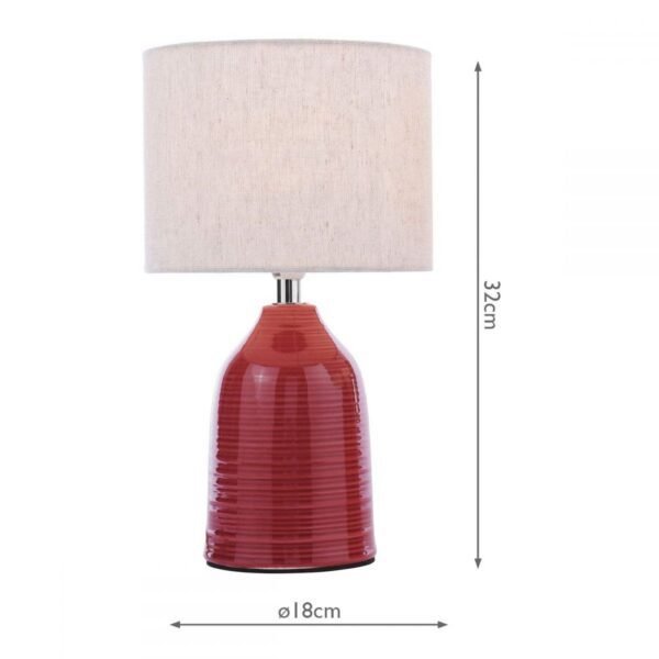 2 Pink Penny Table Lamps