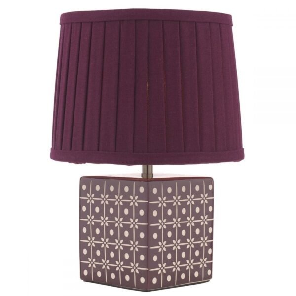 Claudina Dark Plum Table Lamp 23 cm x 32.5 cm