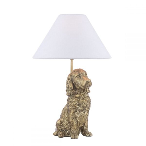 Cocker Spaniel Gold Table Lamp 30 cm x 45 cm