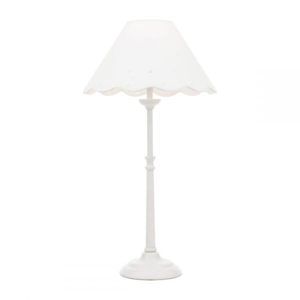 Cordwell Table Lamp White Embroidery