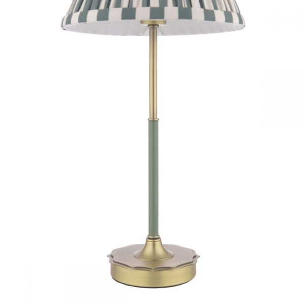 Denwick Antique Matte Brass Table Lamp Green 21 cm x 43 cm