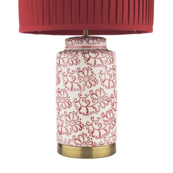 Knipton red table lamp Laura Ashley
