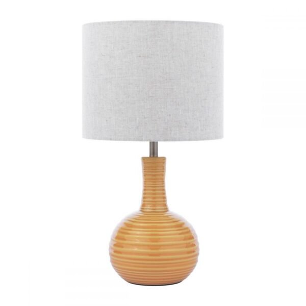 Padley Table Lamp Ochre Enamel with Shade