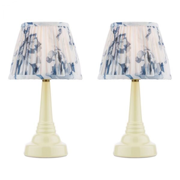 Pair of Adwick cream table lamps Laura Ashley