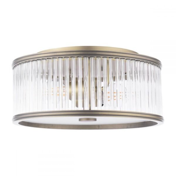 Sutton 2 Lights Matte Aged Bronze Ceiling Light