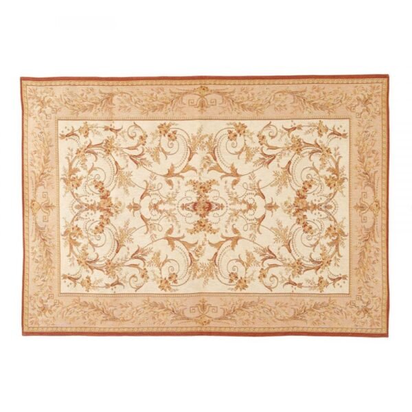Malmaison gold and beige rug