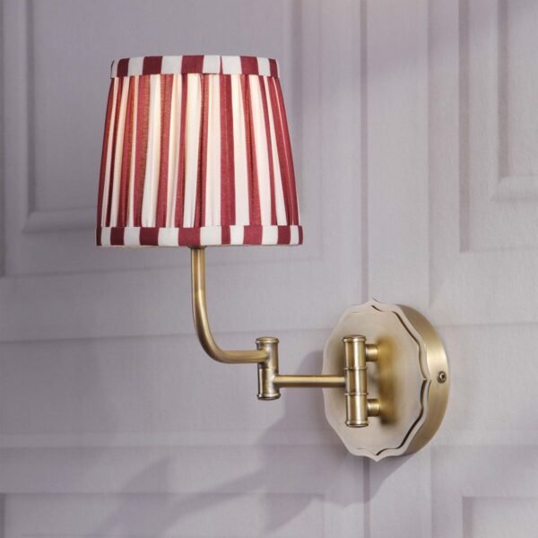 Denwick Bordeaux Matte Antique Wall Light 14 cm x 26.5 cm