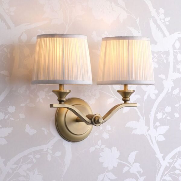 Hemsley Wall Light 2 Lights Aged Bronze