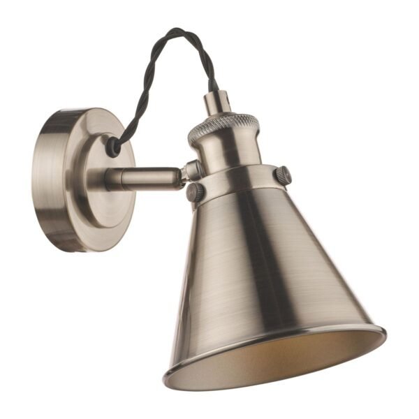 Rufus Wall Light 1 Industrial Light Nickel