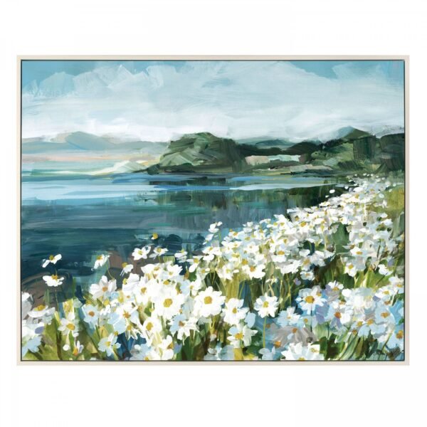 Wild Daisy Bay Canvas Painting 92x3x72 cm