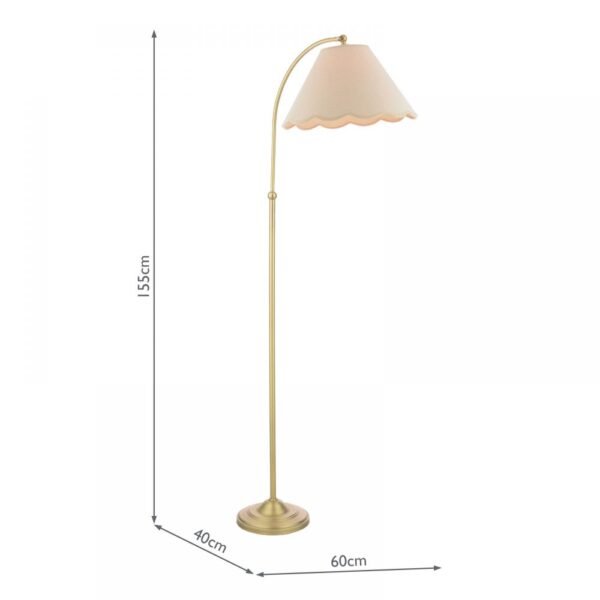 Laura Ashley antique brass Cordwell floor lamp