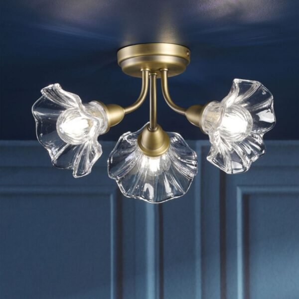 Kerswell Antique Matte Brass Ceiling Lamp 34 cm x 18 cm