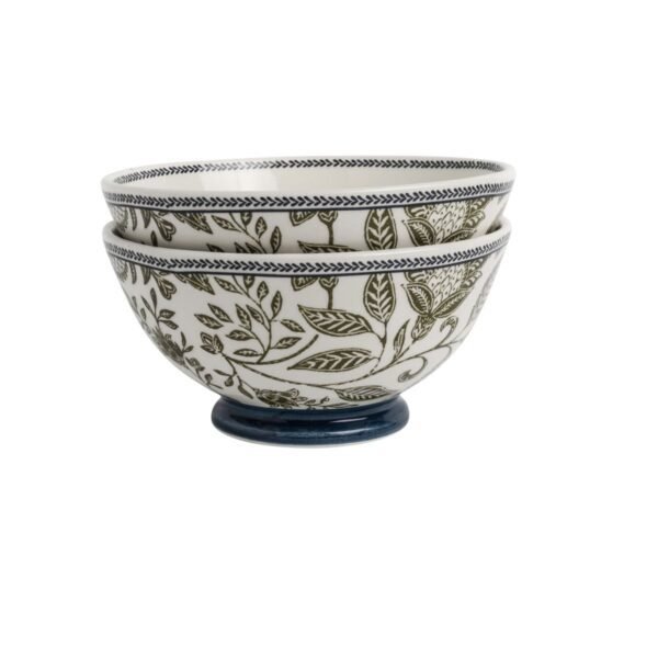 Set 2 Bowls 15.5 cm Hedingham Blue Green