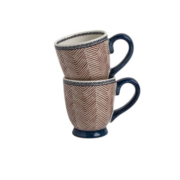 Set 2 Edwin Earth Blue Cups