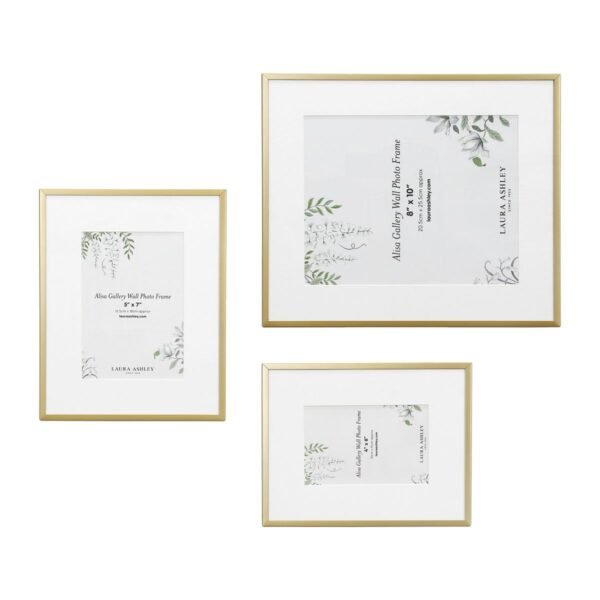 Set of 3 Alisa Gallery Wall Gold Photo Frames