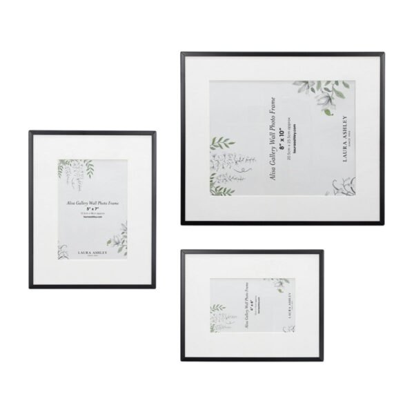 Set of 3 Alisa Gallery Wall Matte Black Photo Frames