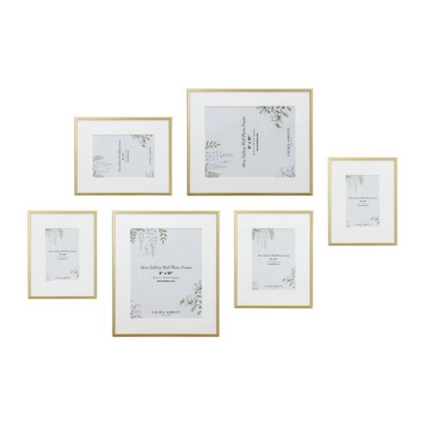 Set of 6 Alisa Gallery Wall Gold Photo Frames