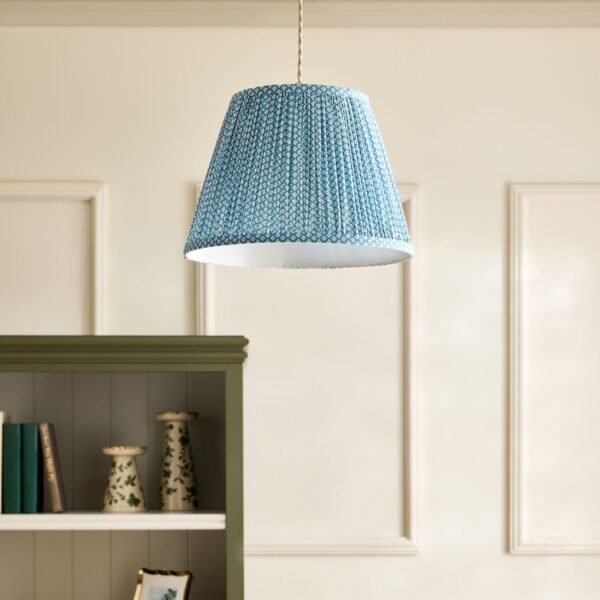 WRIGHTON 16" PLEATED SHADE BLUE